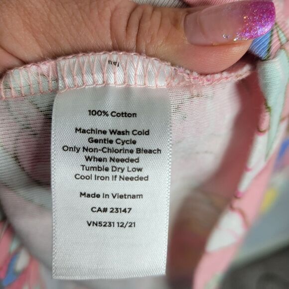 Talbots Tropical Birds Belted Lightweight Bath Robe - Picture 6 of 6